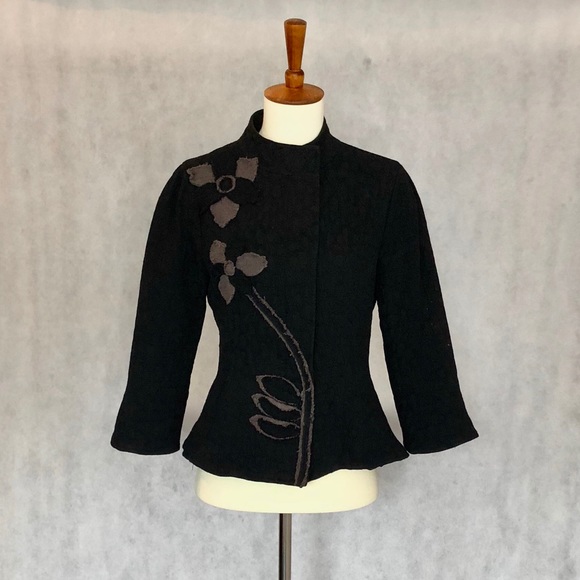 Anthropologie Jackets & Blazers - Anthropologie Nick & Mo Cropped Black Jacket